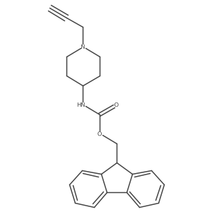 (9H-fluoren-9-yl)methyl N-[1-(prop-2-yn-1-yl)piperidin-4-yl]carbamate结构式