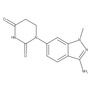 1-(3-amino-1-methyl-1H-indazol-6-yl)-1,3-diazinane-2,4-dione Structure