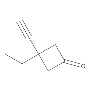 Cyclobutanone, 3-ethyl-3-ethynyl- Structure