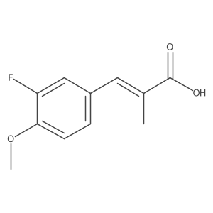 3-(3-Fluoro-4-methoxyphenyl)-2-methylprop-2-enoic acid Structure