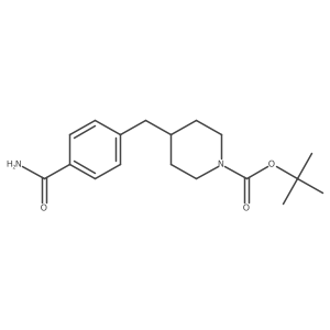 tert-Butyl 4-(4-carbamoylbenzyl)piperidine-1-carboxylate Structure