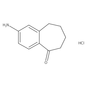 2-Amino-6,7,8,9-tetrahydro-5H-benzo[7]annulen-5-one hydrochloride结构式