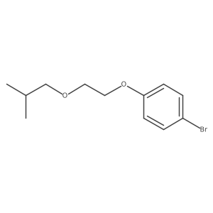 2-(4-Bromophenoxy)ethanol, 2-methylpropyl ether结构式