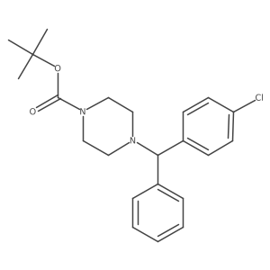 (+)-1-[(4-Chlorophenyl)phenylmethyl]-4-(tert-butoxycarbonyl)piperazine Structure