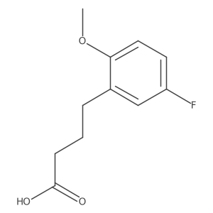 4-(5-Fluoro-2-methoxyphenyl)butanoic acid Structure