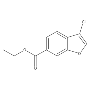 Ethyl 3-chloro-1-benzofuran-6-carboxylate结构式