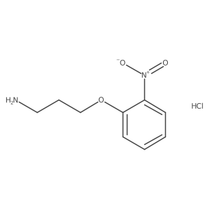 3-(2-nitrophenoxy)propan-1-amine Hydrochloride结构式
