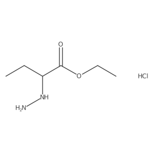 Ethyl 2-hydrazinylbutanoate hydrochloride Structure
