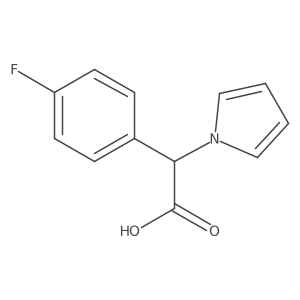 2-(4-Fluorophenyl)-2-(1h-pyrrol-1-yl)acetic acid Structure