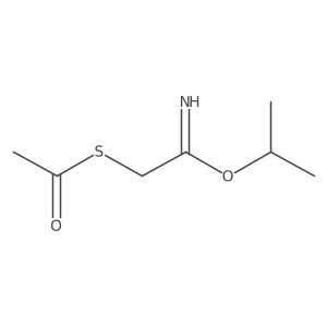 S-[2-Imino-2-(1-methylethoxy)ethyl] ethanethioate结构式