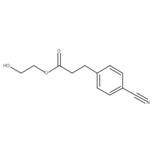 2-Hydroxyethyl 3-(4-cyanophenyl)propanoate Structure