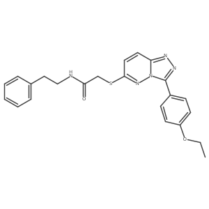 2-((3-(4-ethoxyphenyl)-[1,2,4]triazolo[4,3-b]pyridazin-6-yl)thio)-N-phenethylacetamide Structure