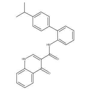 n-[2-(4-Isopropylphenyl)phenyl]-4-oxo-1h-quinoline-3-carboxamide结构式