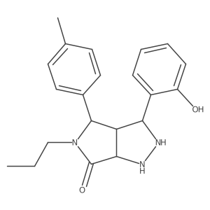 3-(2-Hydroxyphenyl)-4-(4-methylphenyl)-5-propyl-1,2,3,3a,4,6a-hexahydropyrrolo[3,4-c]pyrazol-6-one Structure