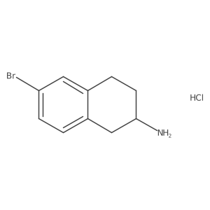 (S)-6-Bromo-1,2,3,4-tetrahydro-naphthalen-2-ylamine hydrochloride结构式