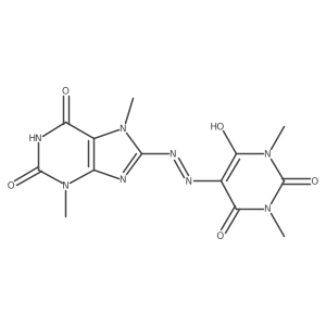 5-(2-(3,7-dimethyl-2,6-dioxo-2,3,6,7-tetrahydro-1H-purin-8-yl)hydrazono)-1,3-dimethylpyrimidine-2,4,6(1H,3H,5H)-trione结构式