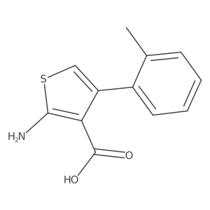 2-Amino-4-(o-tolyl)thiophene-3-carboxylic acid Structure