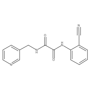N1-(2-cyanophenyl)-N2-(pyridin-3-ylmethyl)oxalamide Structure