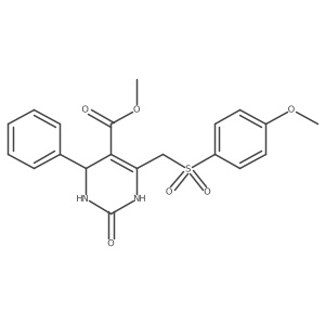 methyl 6-[(4-methoxyphenyl)sulfonylmethyl]-2-oxo-4-phenyl-3,4-dihydro-1H-pyrimidine-5-carboxylate Structure