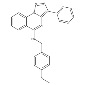 N-(4-methoxybenzyl)-3-phenyl[1,2,3]triazolo[1,5-a]quinazolin-5-amine Structure