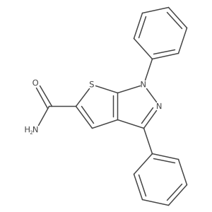 1,3-diphenyl-1H-thieno[2,3-c]pyrazole-5-carboxamide Structure