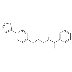 N-(2-((6-(furan-2-yl)pyridazin-3-yl)oxy)ethyl)benzamide Structure