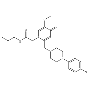 2-(2-((4-(4-fluorophenyl)piperazin-1-yl)methyl)-5-methoxy-4-oxopyridin-1(4H)-yl)-N-propylacetamide结构式