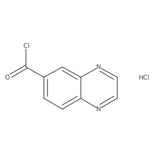 Quinoxaline-6-carbonyl chloride hydrochloride结构式