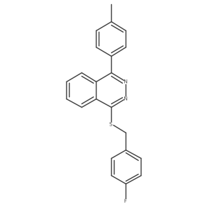 1-[(4-Fluorobenzyl)sulfanyl]-4-(4-methylphenyl)phthalazine结构式
