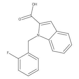 1-[(2-fluorophenyl)methyl]-1H-indole-2-carboxylic acid Structure