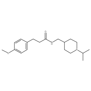 N-((1-isopropylpiperidin-4-yl)methyl)-3-(4-methoxyphenyl)propanamide Structure