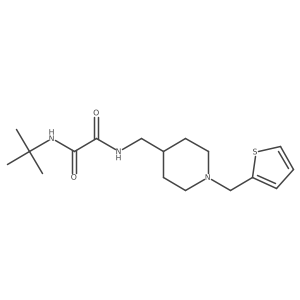 N1-(tert-butyl)-N2-((1-(thiophen-2-ylmethyl)piperidin-4-yl)methyl)oxalamide Structure