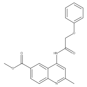 Methyl 2-methyl-4-[(phenoxyacetyl)amino]quinoline-6-carboxylate Structure