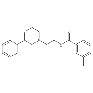 3-methyl-N-(2-(2-phenylmorpholino)ethyl)benzamide结构式
