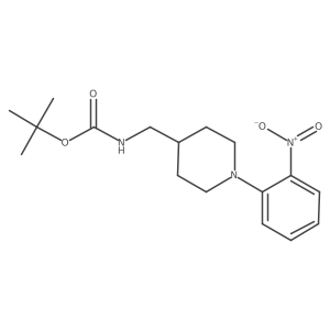Tert-butyl ((1-(2-nitrophenyl)piperidin-4-yl)methyl)carbamate Structure