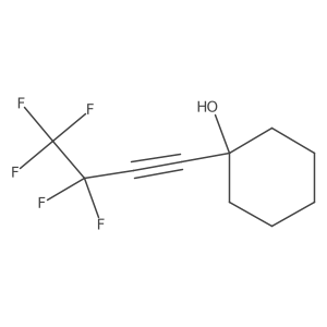 1-(3,3,4,4,4-Pentafluoro-1-butynyl)cyclohexanol结构式