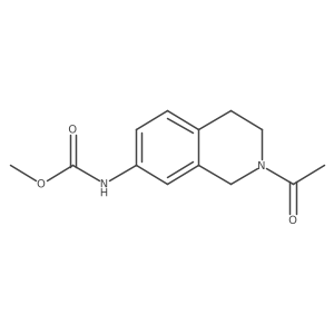 Methyl (2-acetyl-1,2,3,4-tetrahydroisoquinolin-7-yl)carbamate Structure
