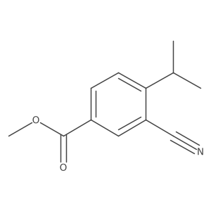 Methyl 3-cyano-4-isopropylbenzoate结构式