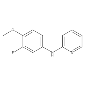 N-(3-fluoro-4-methoxyphenyl)pyridin-2-amine Structure
