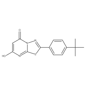 2-(4-tert-butylphenyl)-7-hydroxy-5H-[1,3,4]thiadiazolo[3,2-a]pyrimidin-5-one Structure