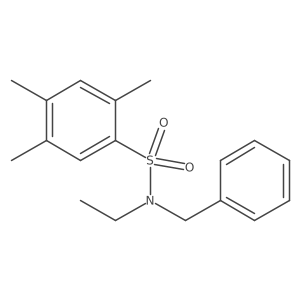 N-benzyl-N-ethyl-2,4,5-trimethylbenzenesulfonamide结构式