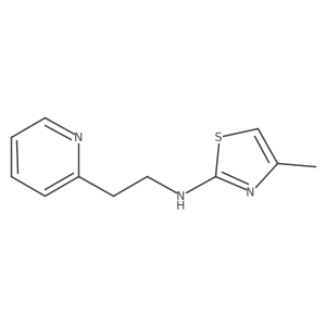 4-Methyl-N-(2-(pyridin-2-yl)ethyl)thiazol-2-amine Structure