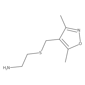 2-[[(3,5-Dimethyl-4-isoxazolyl)methyl]thio]ethanamine Structure