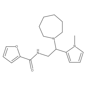 N-(2-(azepan-1-yl)-2-(1-methyl-1H-pyrrol-2-yl)ethyl)furan-2-carboxamide Structure