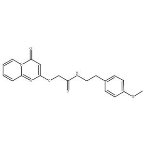 N-(4-methoxyphenethyl)-2-((4-oxo-4H-pyrido[1,2-a]pyrimidin-2-yl)oxy)acetamide结构式