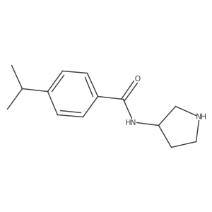 4-propan-2-yl-N-pyrrolidin-3-ylbenzamide Structure