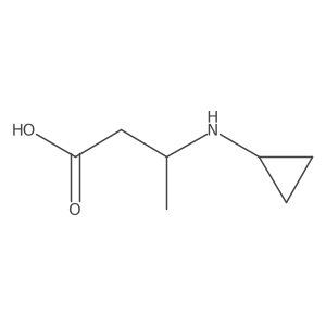 3-(Cyclopropylamino)-butanoic acid Structure