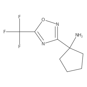 1-(5-(Trifluoromethyl)-1,2,4-oxadiazol-3-yl)cyclopentanamine Structure