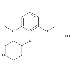 4-(2,6-Dimethoxyphenoxy)piperidine hydrochloride结构式