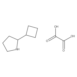 2-Cyclobutylpyrrolidine oxalate Structure